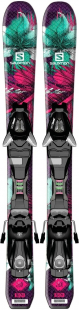 Горные лыжи Salomon Q-Lux Jr XS + крепления EZY5