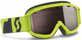 Детская маска Scott Hook Up Jr Neon Yellow / Silver Chrome