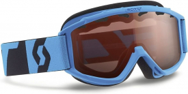 Детская маска Scott Hook Up Jr Neon Blue / Silver Chrome