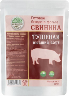 Готовое блюдо Кронидов Свинина тушеная высший сорт (большая порция)