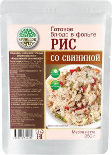 Готовое блюдо Кронидов Каша рисовая со свининой