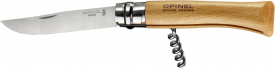 Складной нож со штопором Opinel №10 с рукоятью из бука