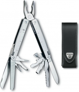 Мультитул Victorinox SwissTool в кожаном чехле