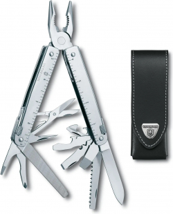 Мультитул Victorinox SwissTool X в кожаном чехле