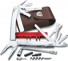 Мультитул Victorinox SwissTool Spirit XC Plus в кожаном чехле