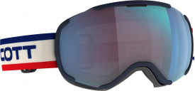 Маска Scott Faze II Beige/Blue / Enhancer Blue Chrome